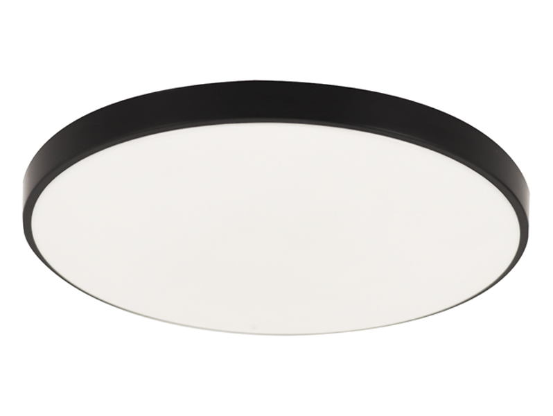 Plafon łazienkowy Dowbor LED 23 cm  biało-czarny