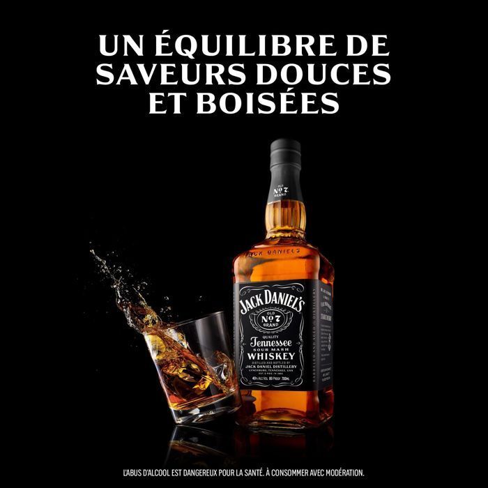 Jack Daniel's - Old N°7- Tennesse Whiskey - USA - 40% Vol. - 70 cl