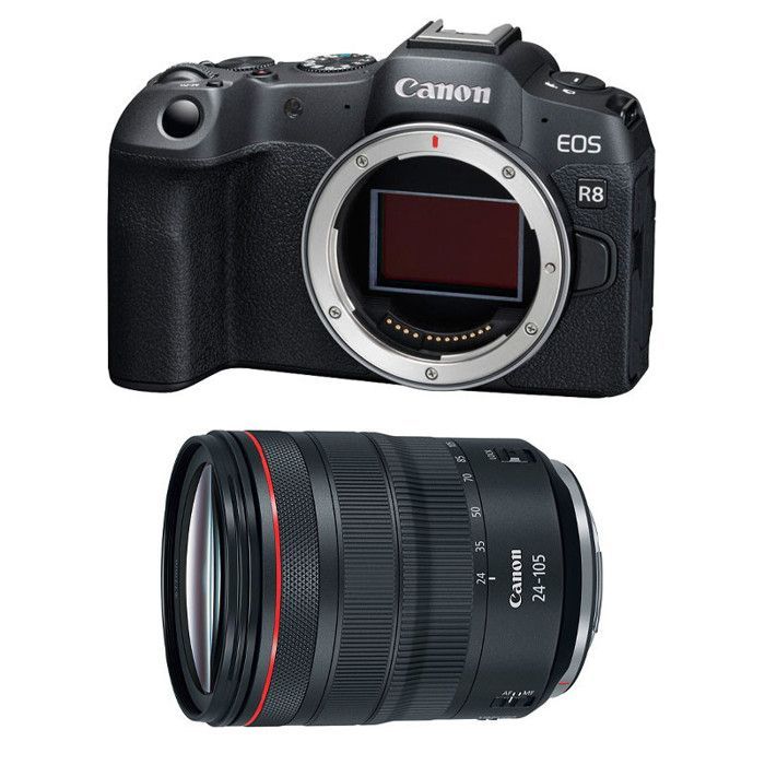 Canon EOS R8 -hybridikamera + RF 24-105mm f/4l IS USM