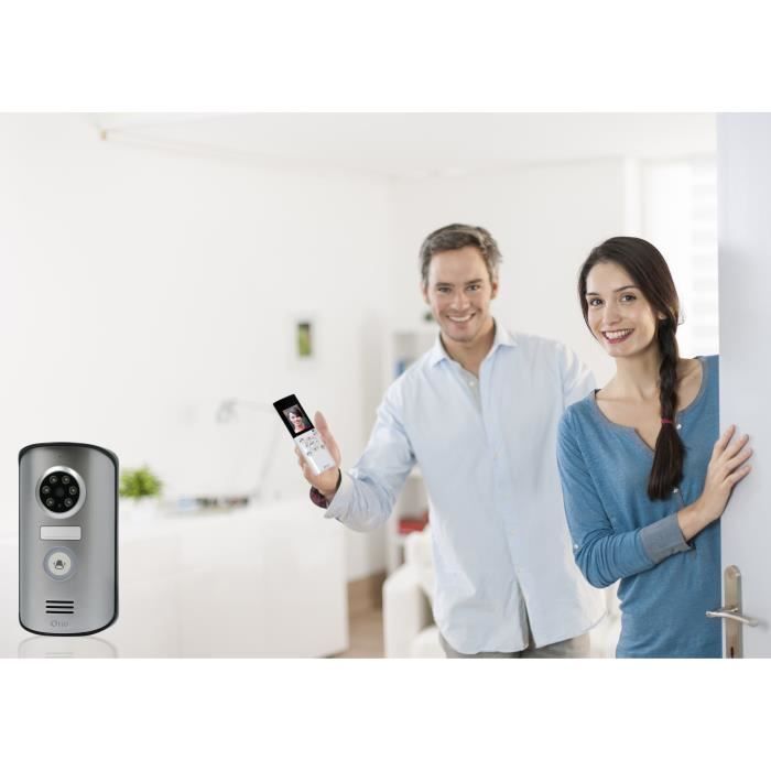 Interphone vidéo sans fil - OTIO - Visiophone portatif avec écran LCD 2,3 pouces et vision nocturne