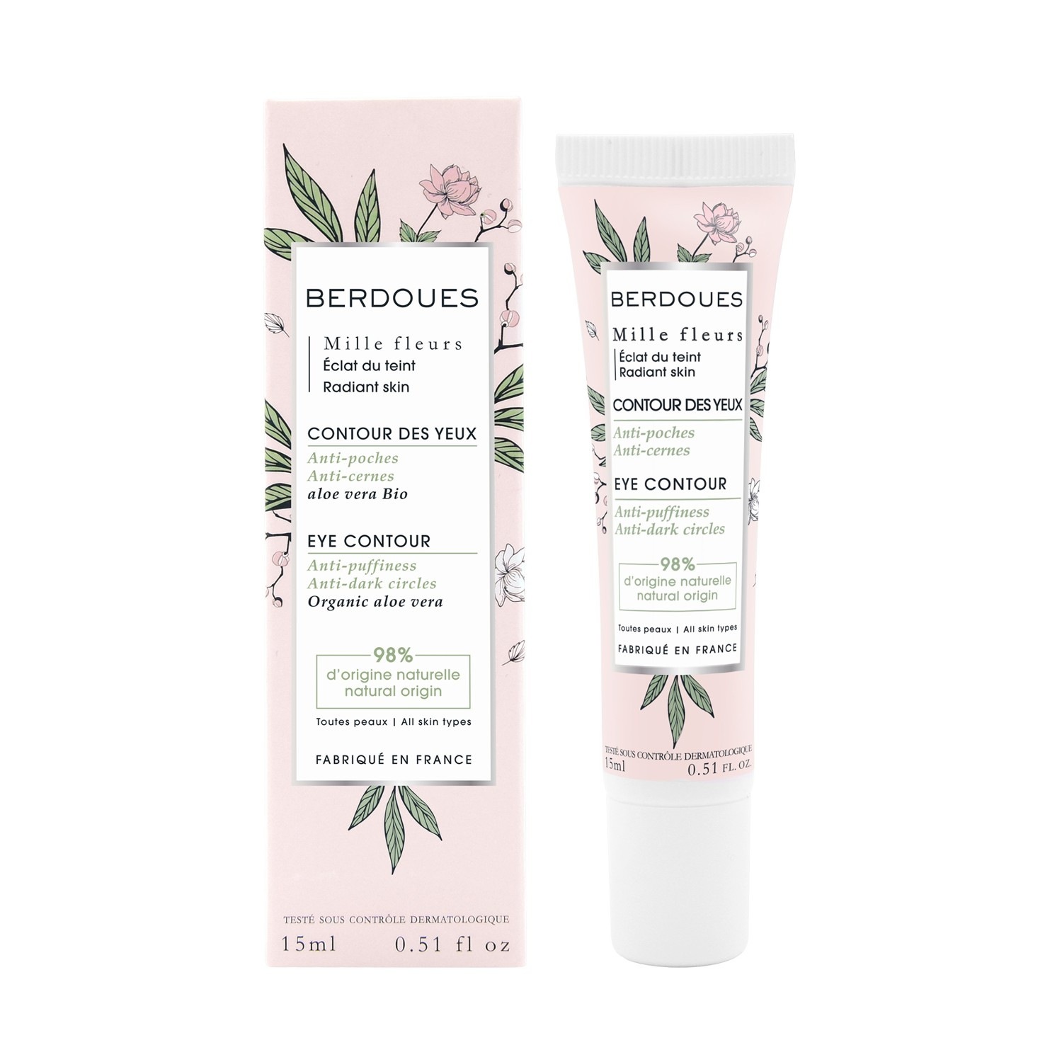 Krema za oči Berdoues Mille Fleurs krema za predel okoli oči - 15 ml