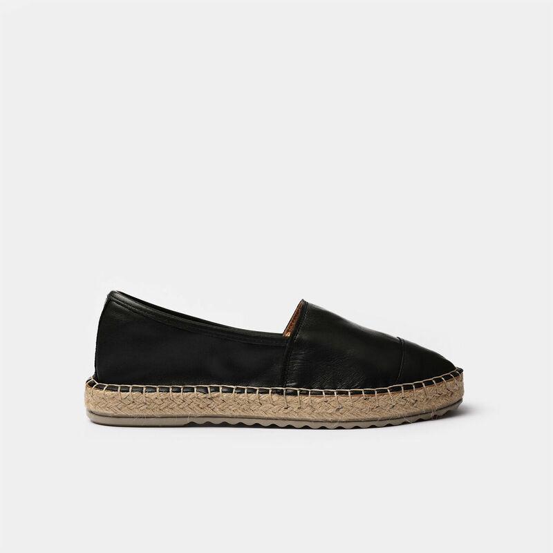 Espadryle damskie skórzane