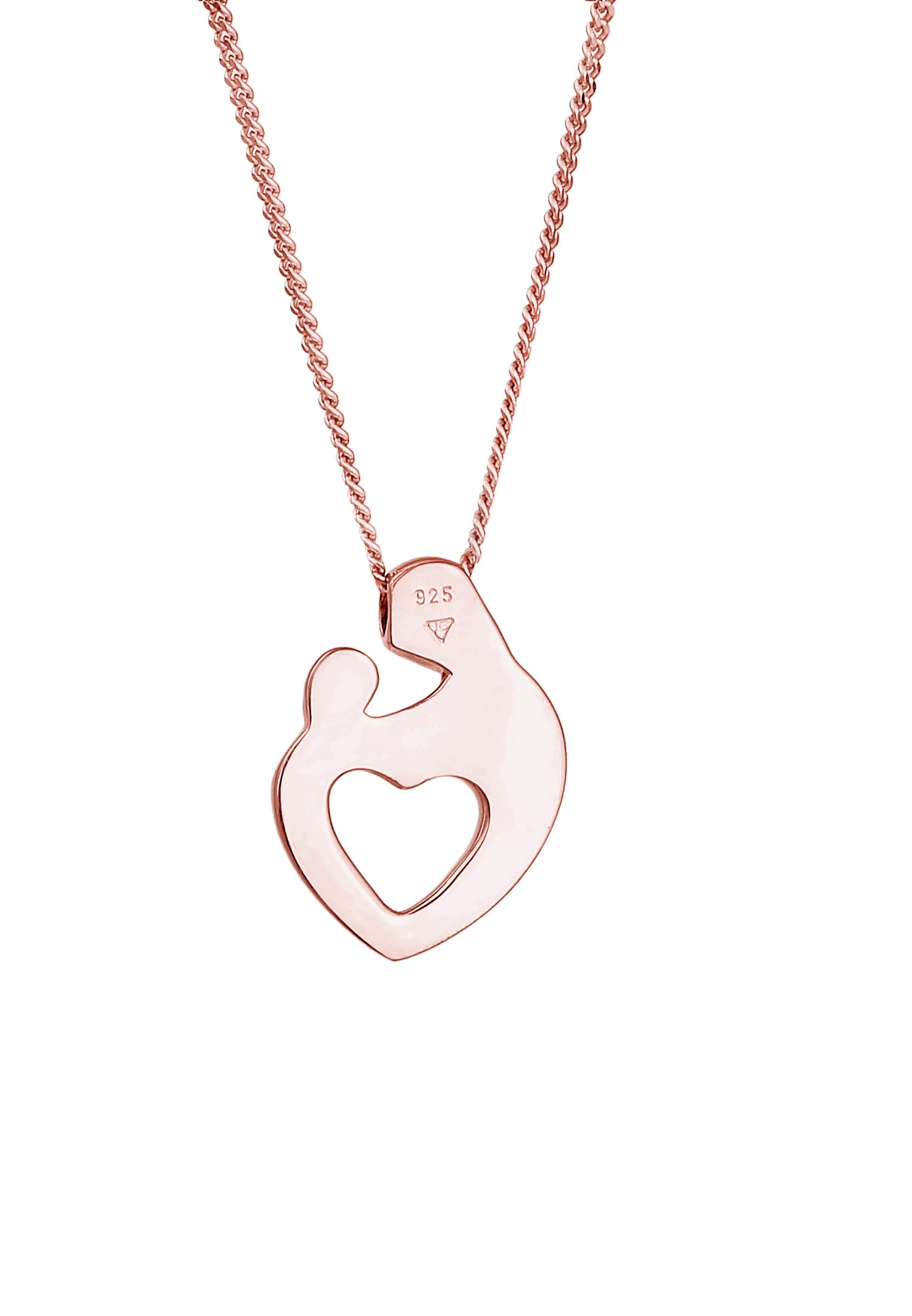Elli Femmes Mère Enfant Cœur Connexion en Argent Sterling 925
