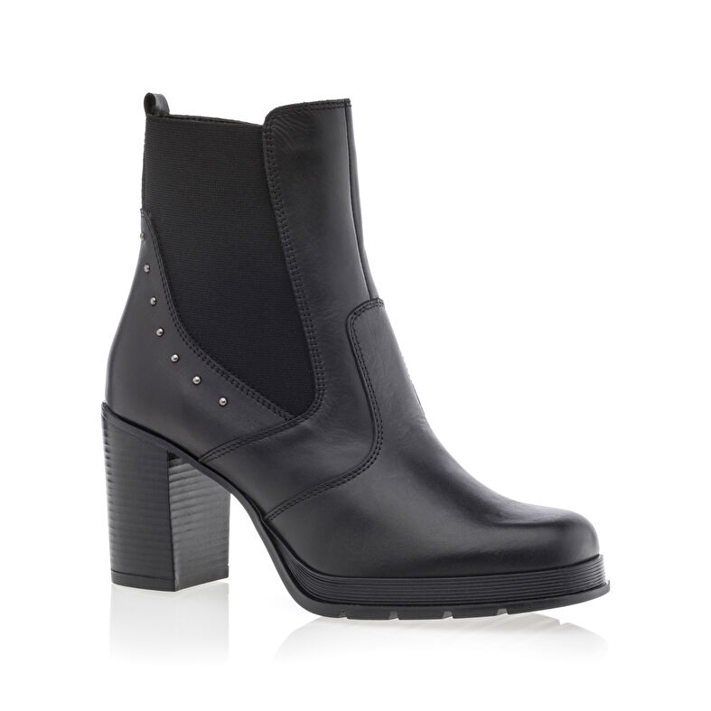Schwarze Damenstiefel / Stiefeletten