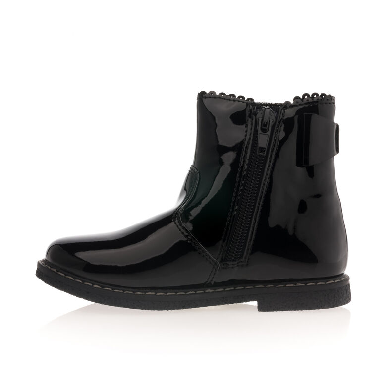 Schwarze Mädchenstiefel/Stiefeletten