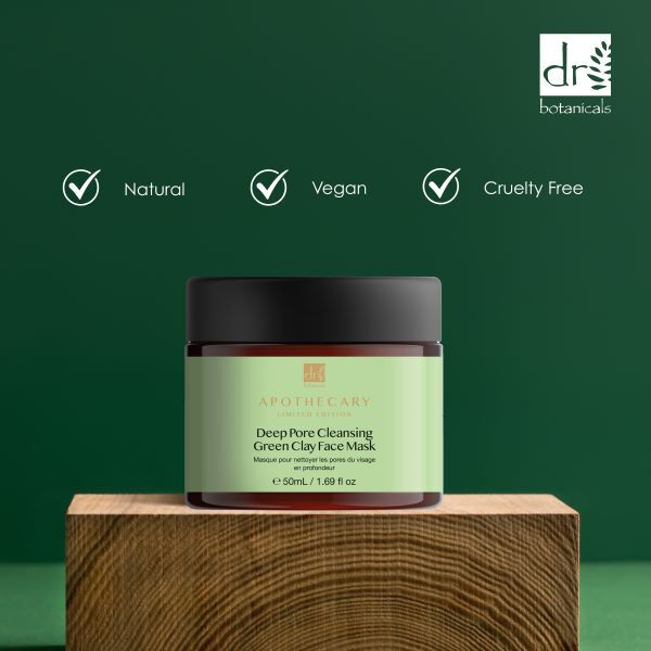 Dr. Botanicals Tiefenreinigende Gesichtsmaske mit grüner Tonerde 50 ml