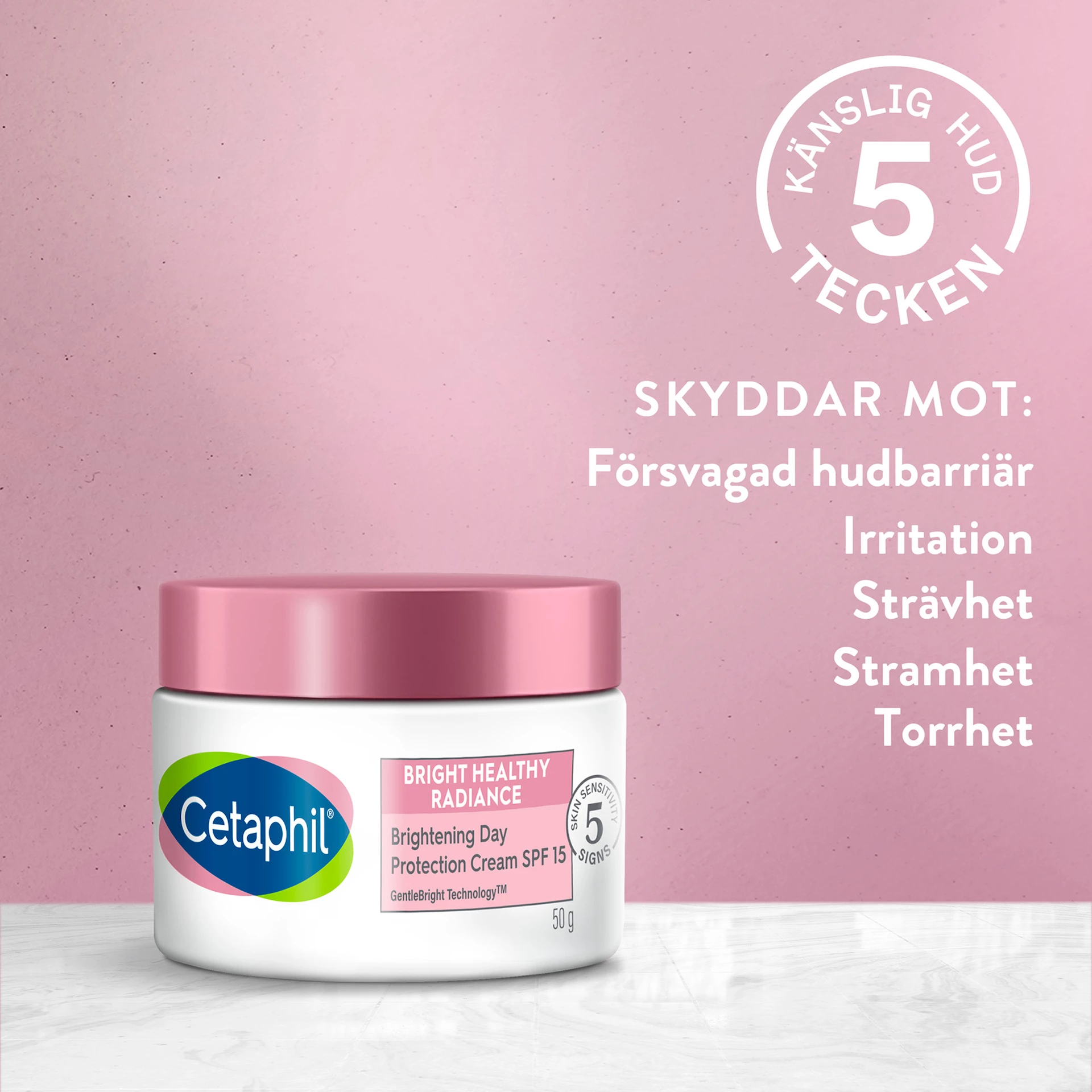 Bright Healthy Radiance bőrvilágosító nappali védőkrém SPF15 50 g - Cetaphil