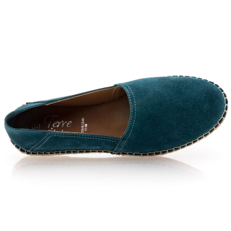 Grüne Damen-Loafer/Bootsschuhe