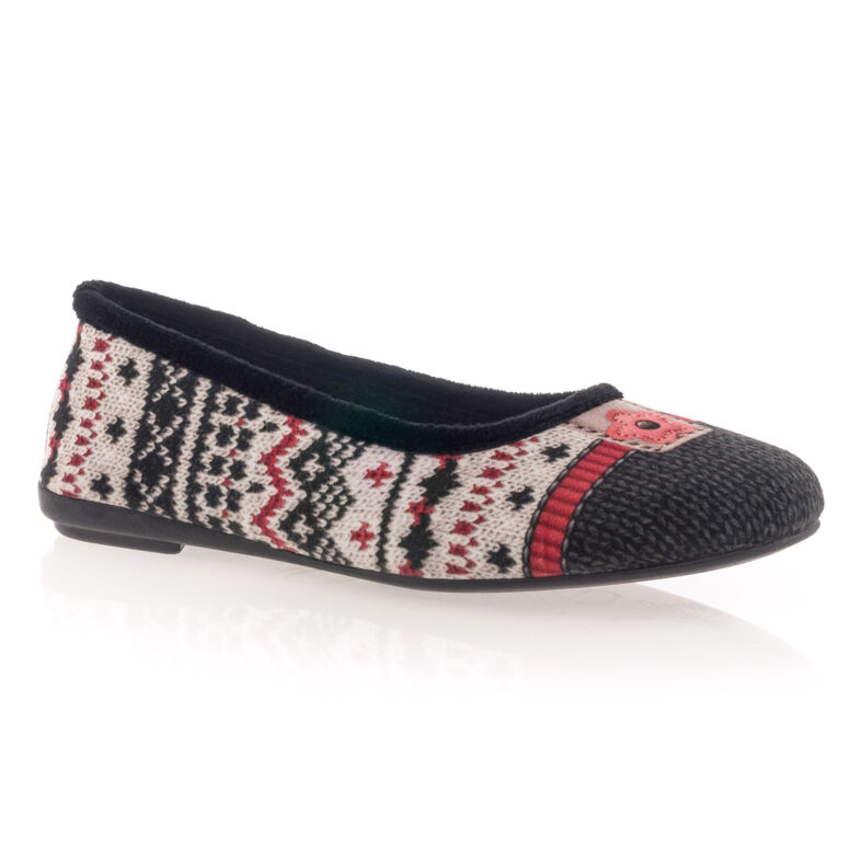 Pantuflas negras para mujer