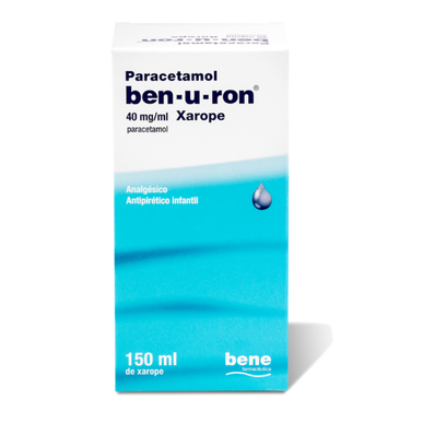 Ben-u-ron Paracetamolsirup, smertestillende febernedsættende sirup til børn, 150 ml