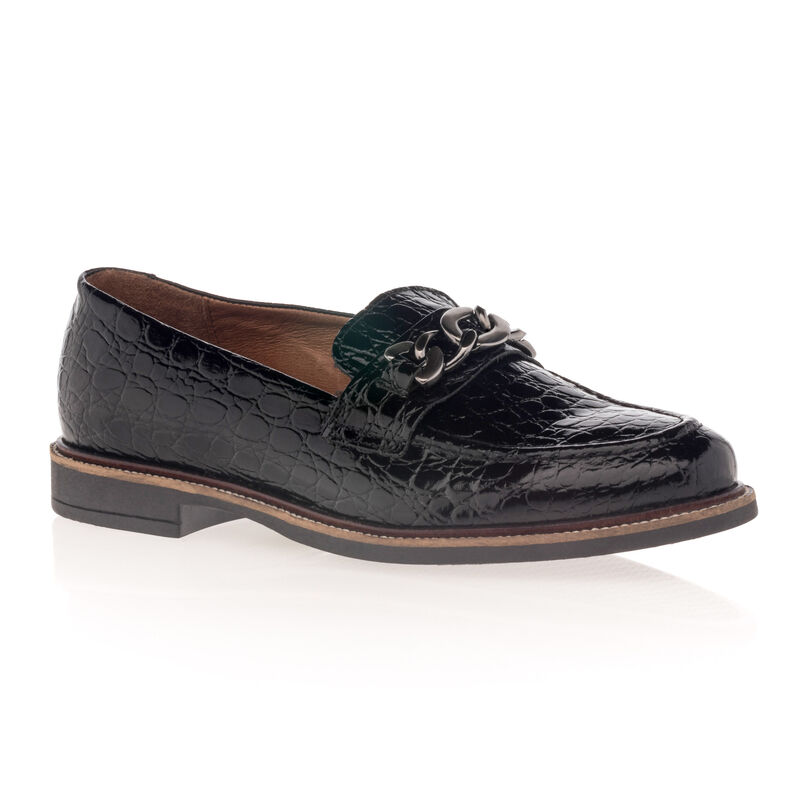 Svarte loafers/båtsko til dame