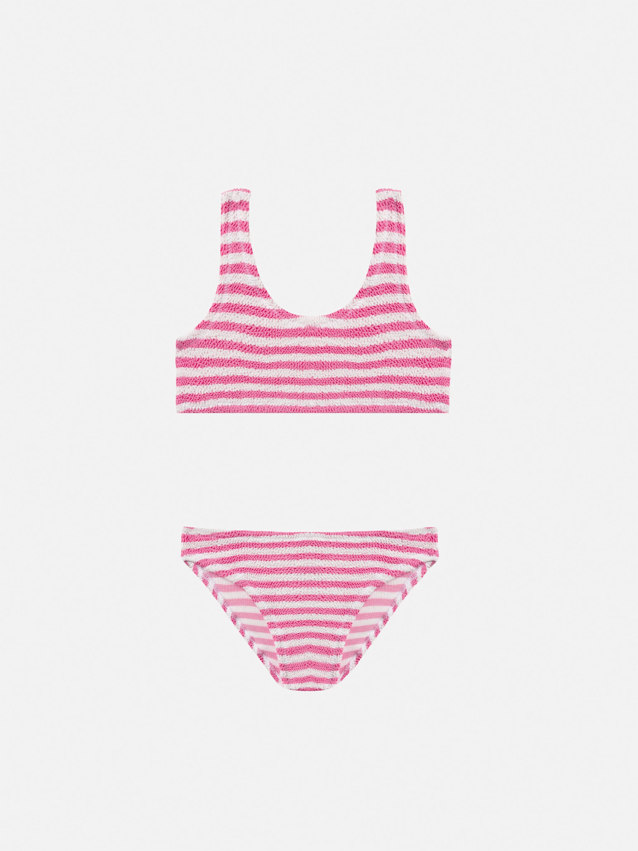 Bikini een triangolo Baker in crinkle en rosa