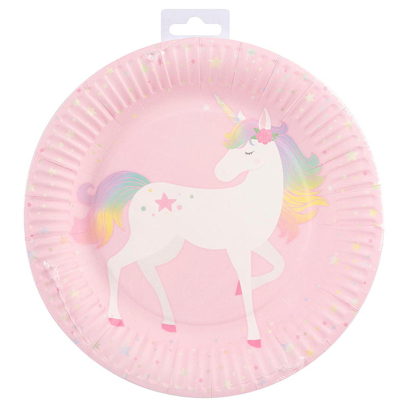 Paquete de 8 platos Giform Unicornio