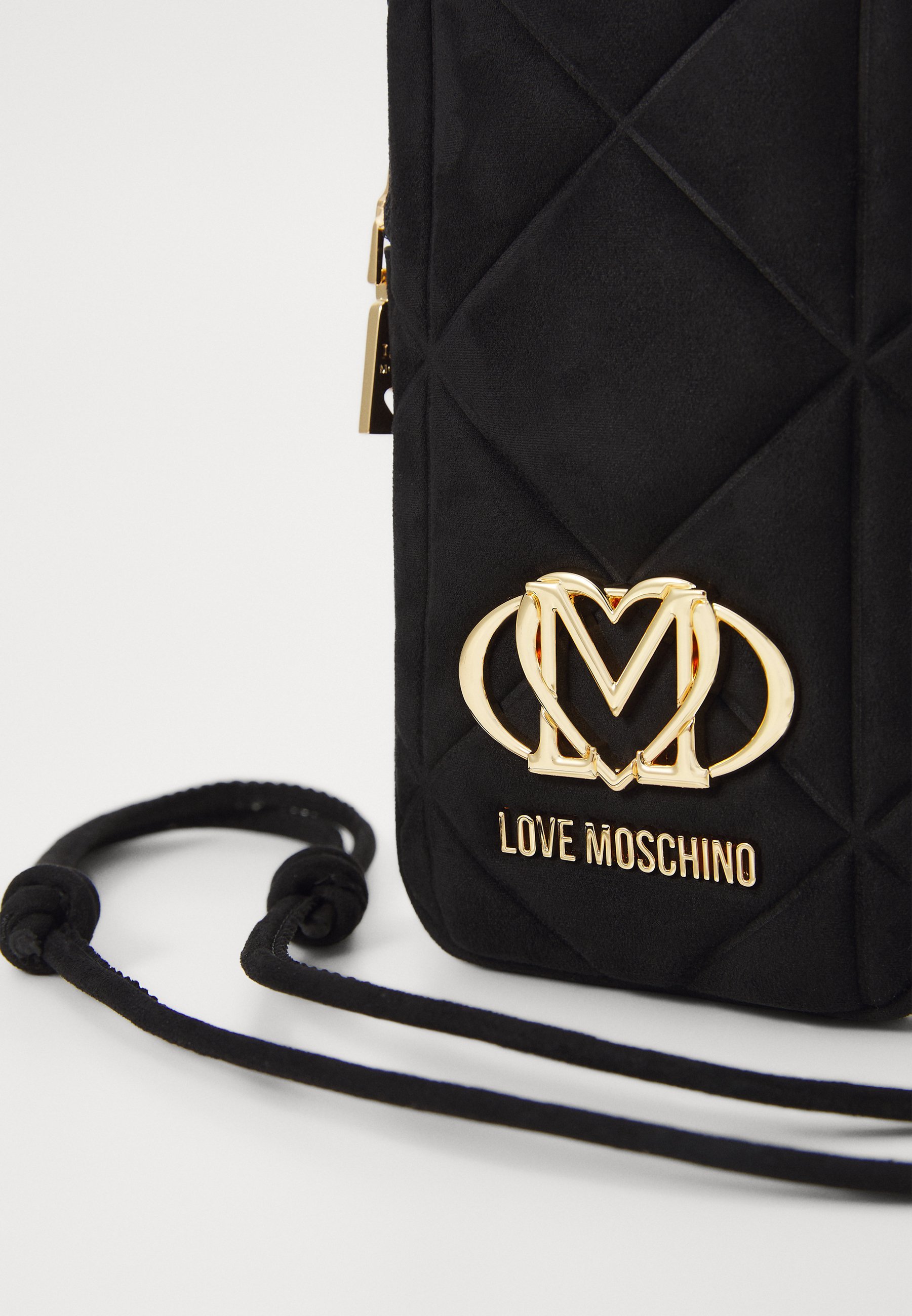 Love Moschino EMBOSSED - Handytasche - schwarz
