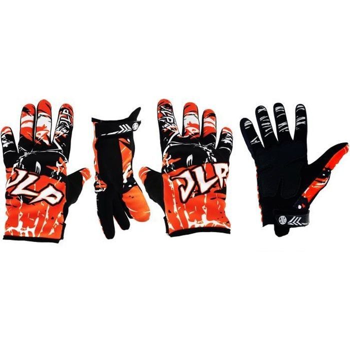 GANTS ENFANT MOTO CROSS QUAD VTT BMX ENFANT ORANGE JLP RACING