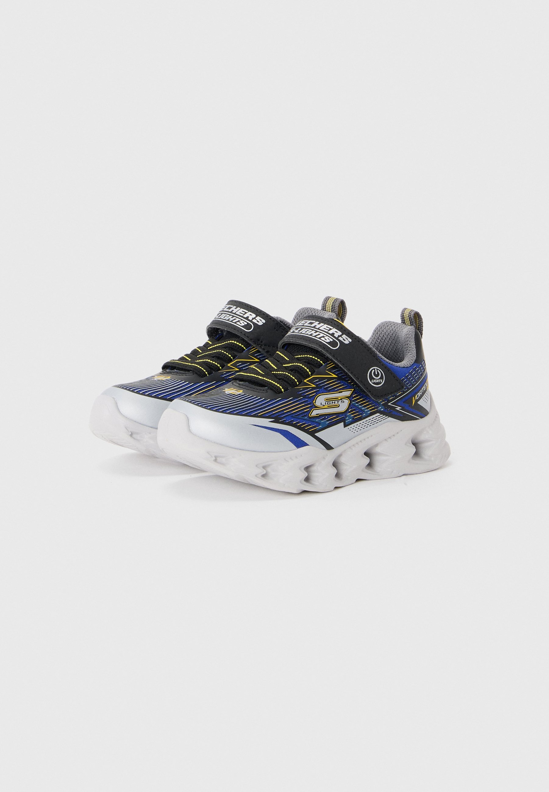 Skechers VORTEX 2.0 - Kedas - sudrabainā/melnā/zilā/dzeltenā krāsā