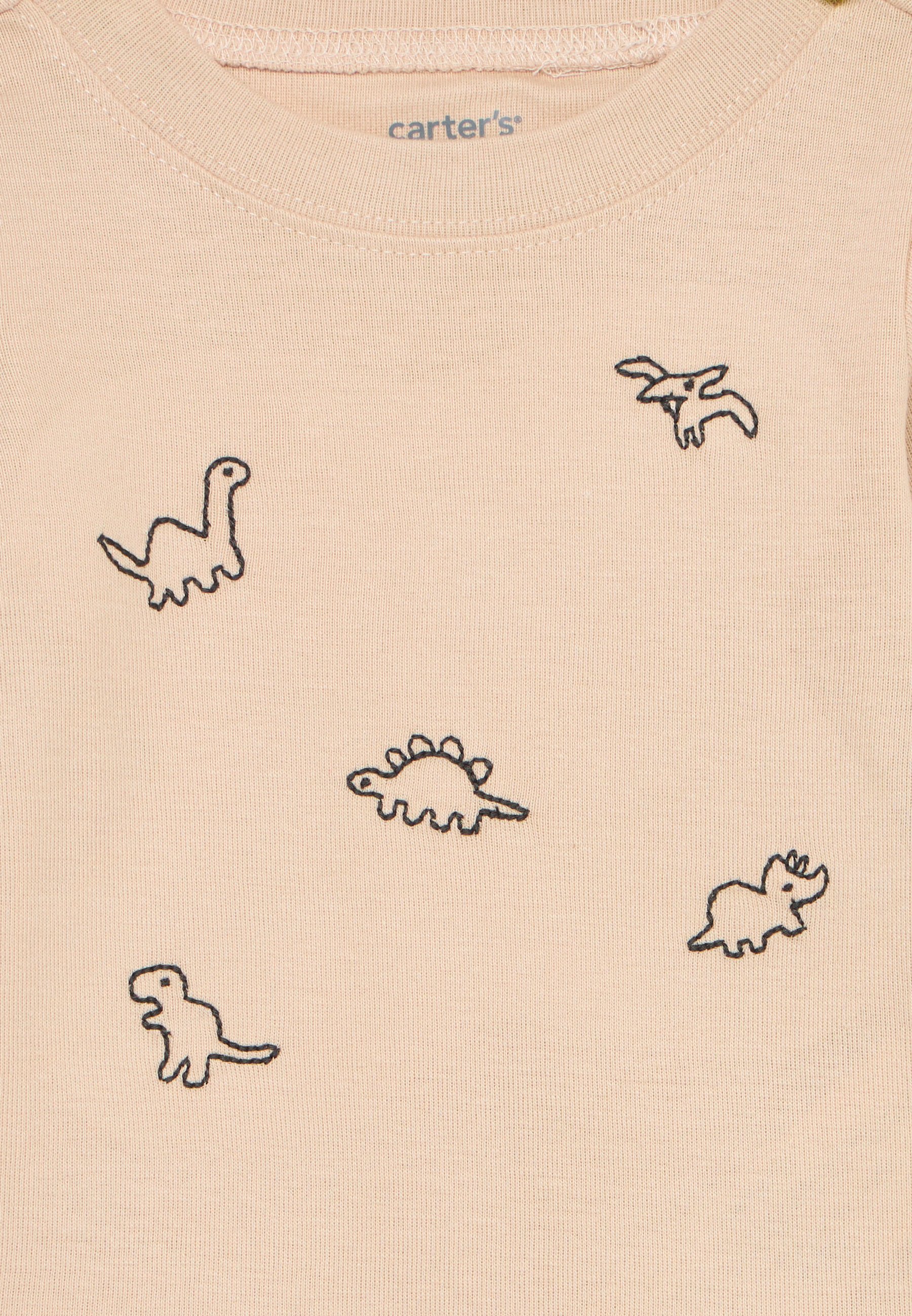 Carter's BODYSUIT BROEKSET - Top met lange mouwen - gebroken wit/antraciet