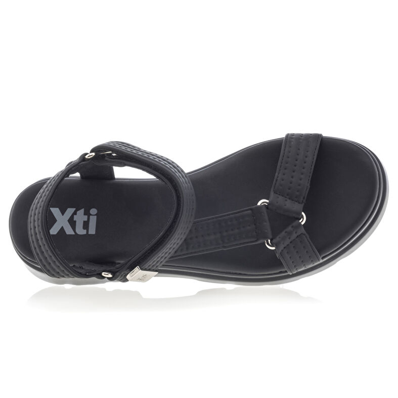 Zwarte sandalen/open teenschoenen voor dames