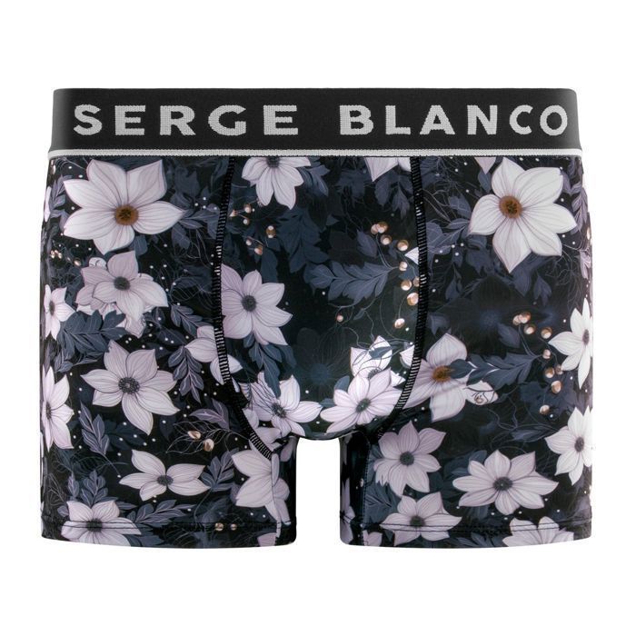 Cuecas Boxer Masculinas Serge Blanco - Azuis (Pacote com 3)