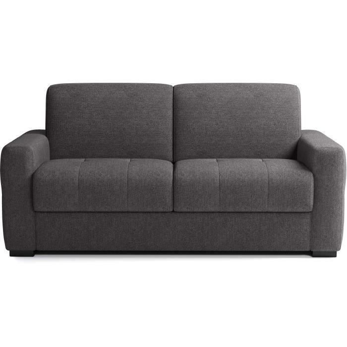 Express convertible sofa - 3-seater - EUREKA - Como 22 Graphite fabric - 200 x 102 x 95 cm