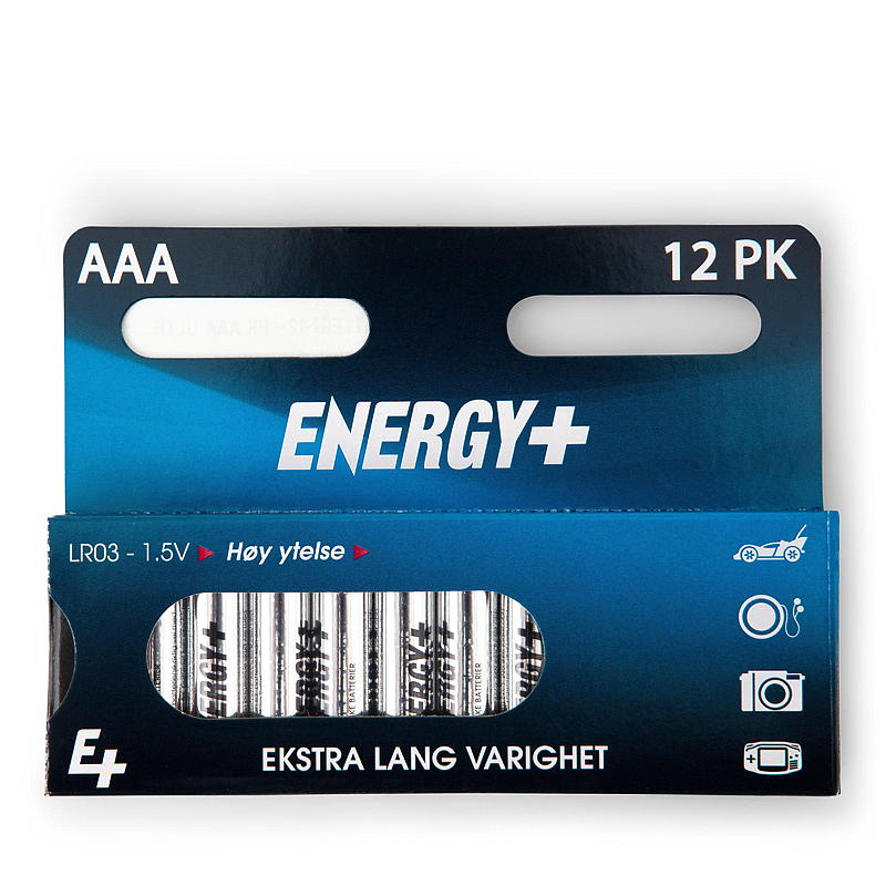 Paquete de 12 pilas AAA Energy, ultra digitales, Energy