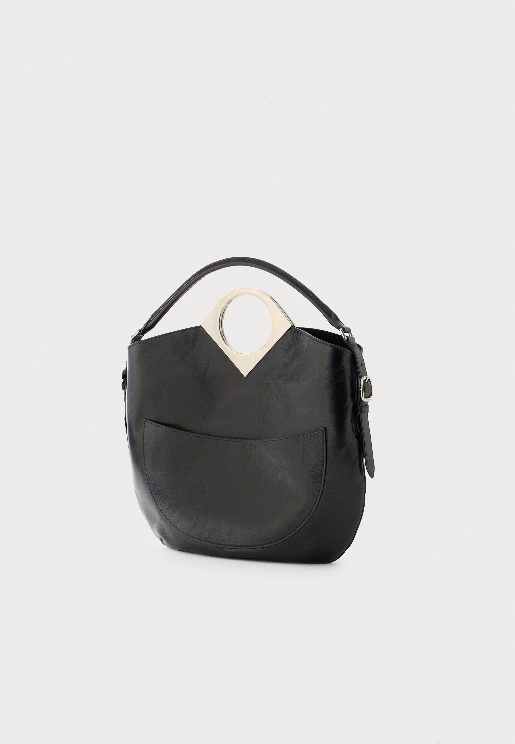 Bally ANNI MOON - Handbag - black/palladio