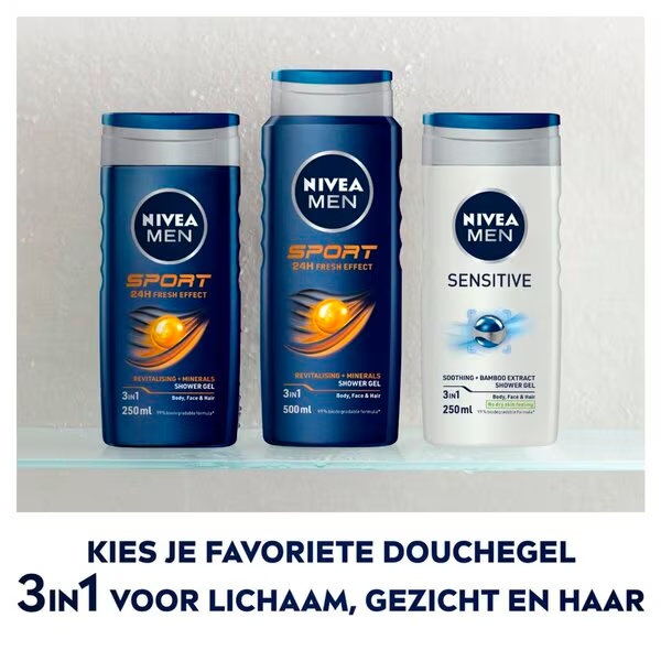NIVEA Men Sport 24H Fresh Effect gel za tuširanje<br>500ml - Normalna koža