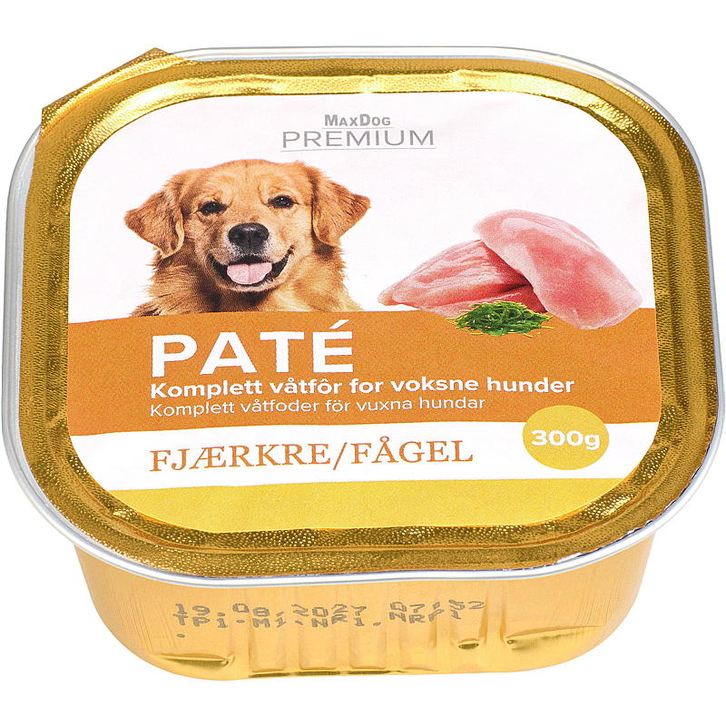 MaxDog Hundmat 300 g fågelpaté MaxDog