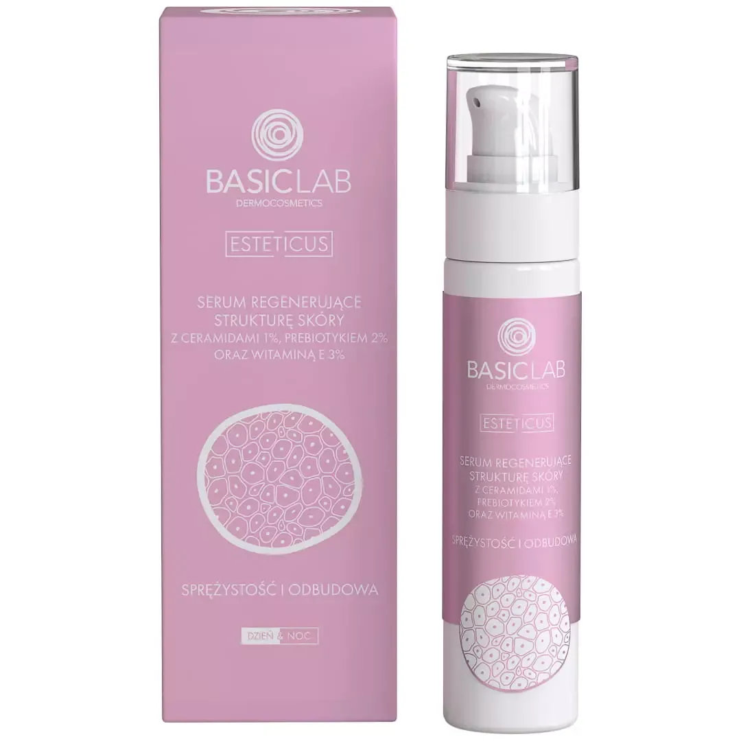 BasicLab Esteticus Serum regenerujące z ceramidami 1% i prebiotykiem 2% 50 ml