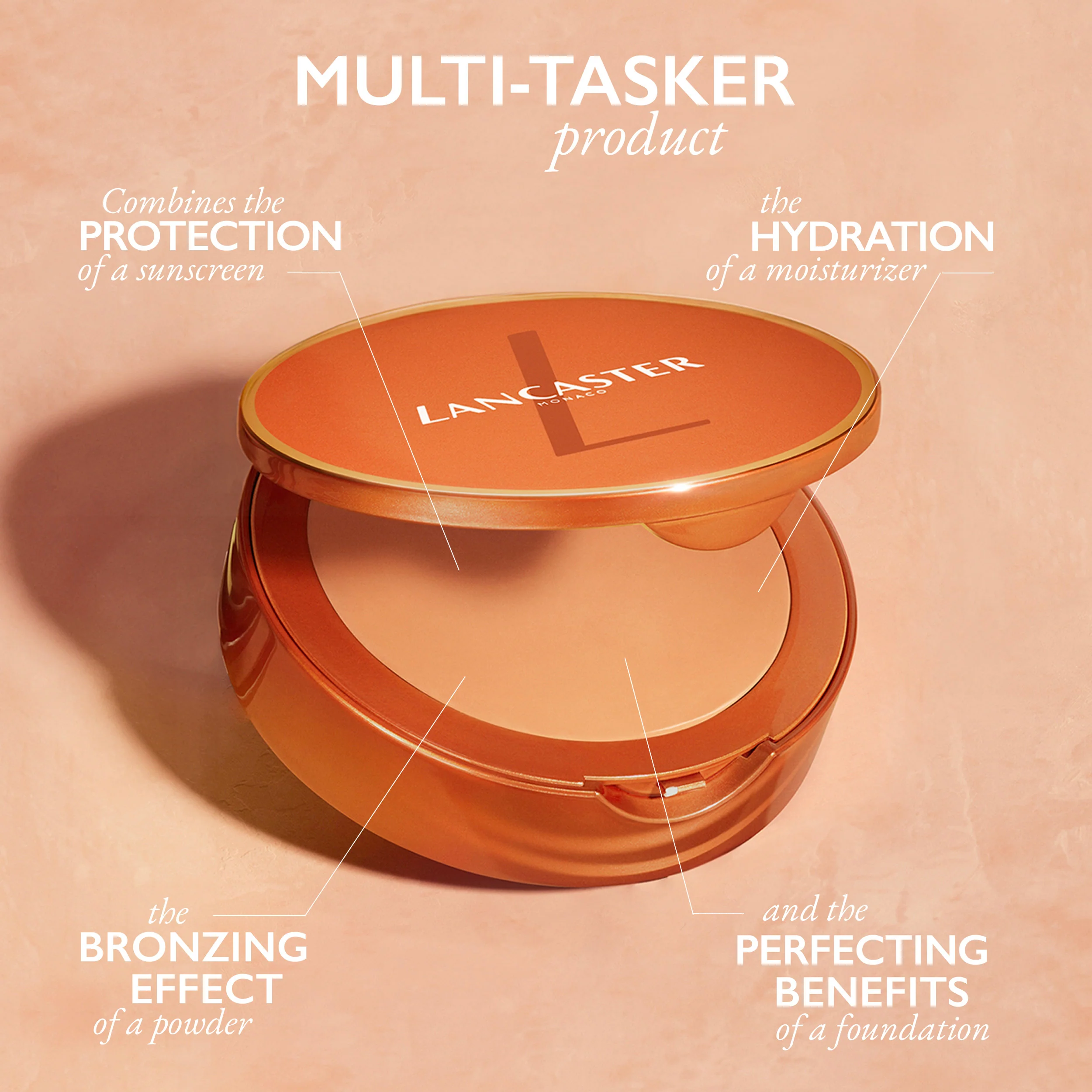 Lancaster Make-up Infinite Bronze Tinted Protection Sunlight Compact Cream SPF50 - Make Up  Solare viso, Fondotinta compatto, Fondotinta crema, Sublimatori e Illuminanti