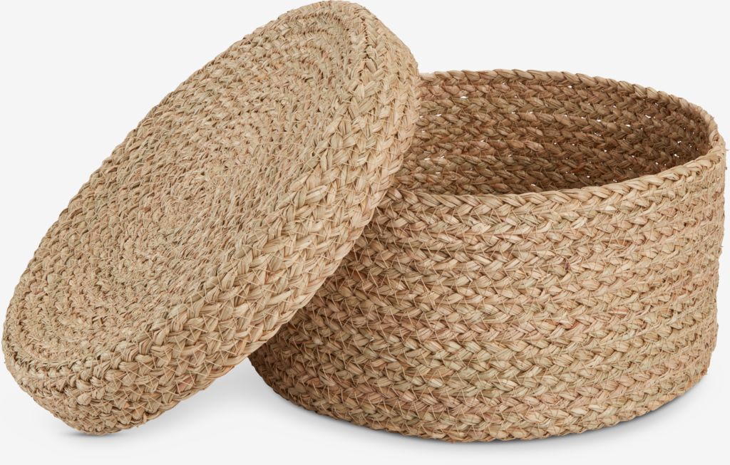 FRITLEV FRITLEV box Ø30xV15cm s vekom, farba prírodná