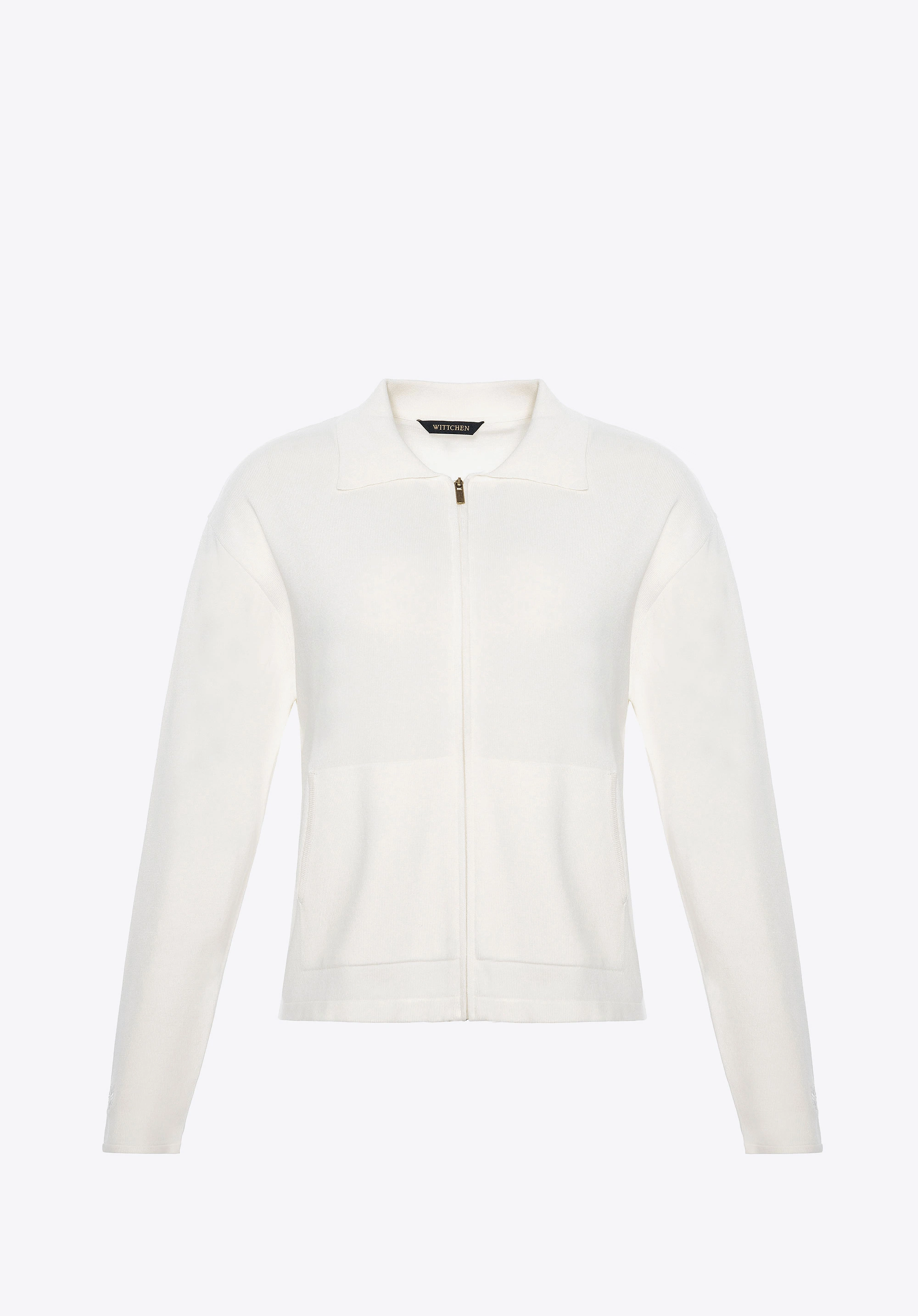 Rozpinana bluza damska kremowa