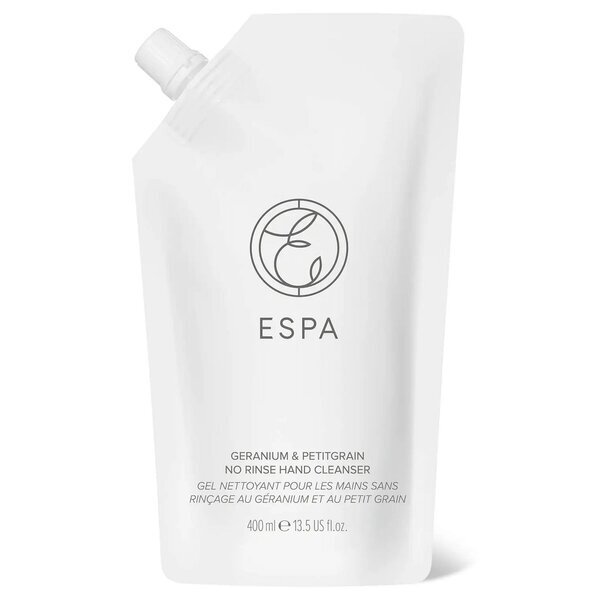 ESPA - Demachiant de mâini fără clătire, reumplere, 400 ml, geranium
