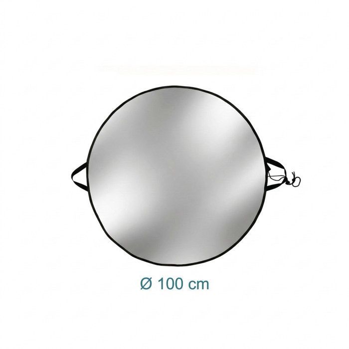 Tapis ignifuge Relaxdays, rond, Ø 100 cm, pour barbecue & brasero, 5 couches, noir/argent