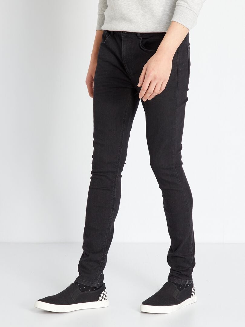 Stretch skinny jeans - 5 zakken - Zwart