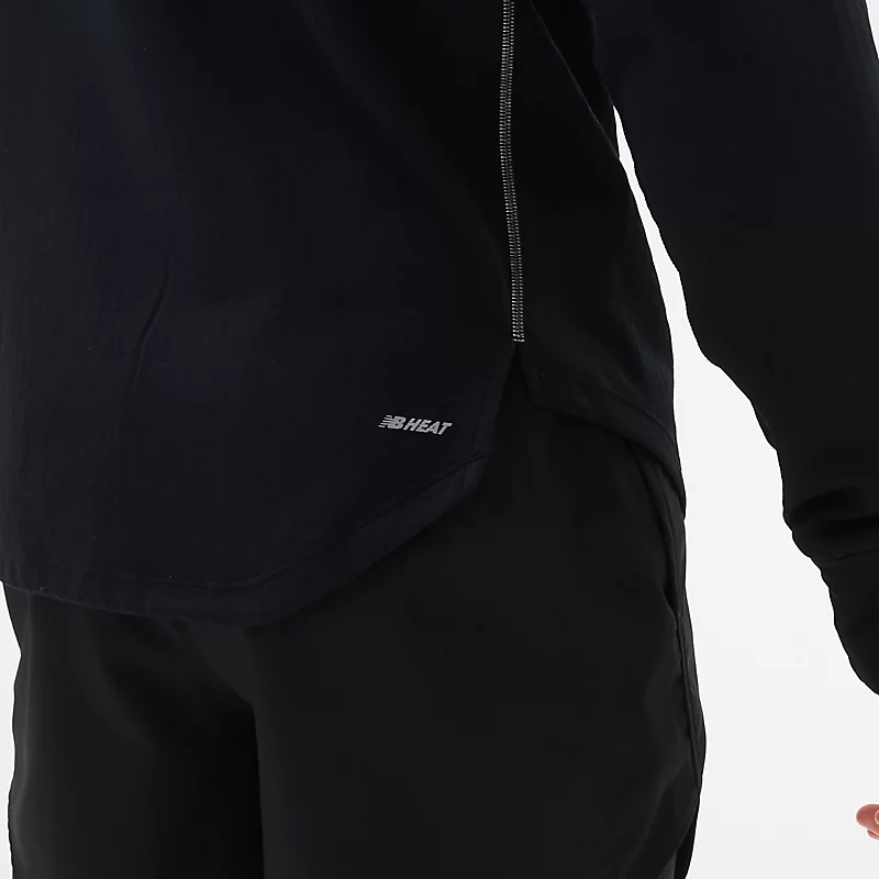 Męska bluza NB Heat Grid Half Zip – CZARNY