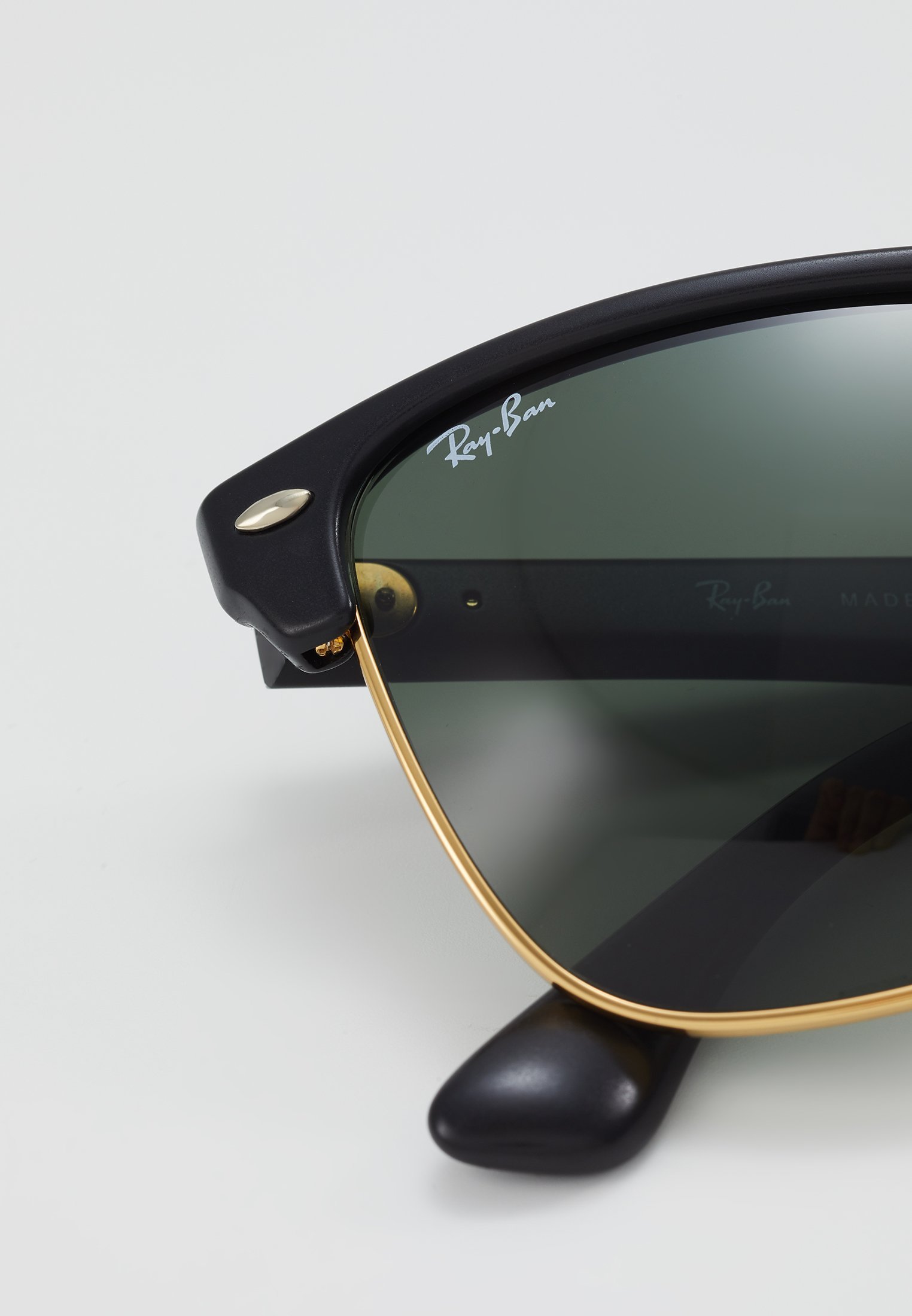 Ray-Ban CLUBMASTER - Sluneční brýle - black/demi-shiny
