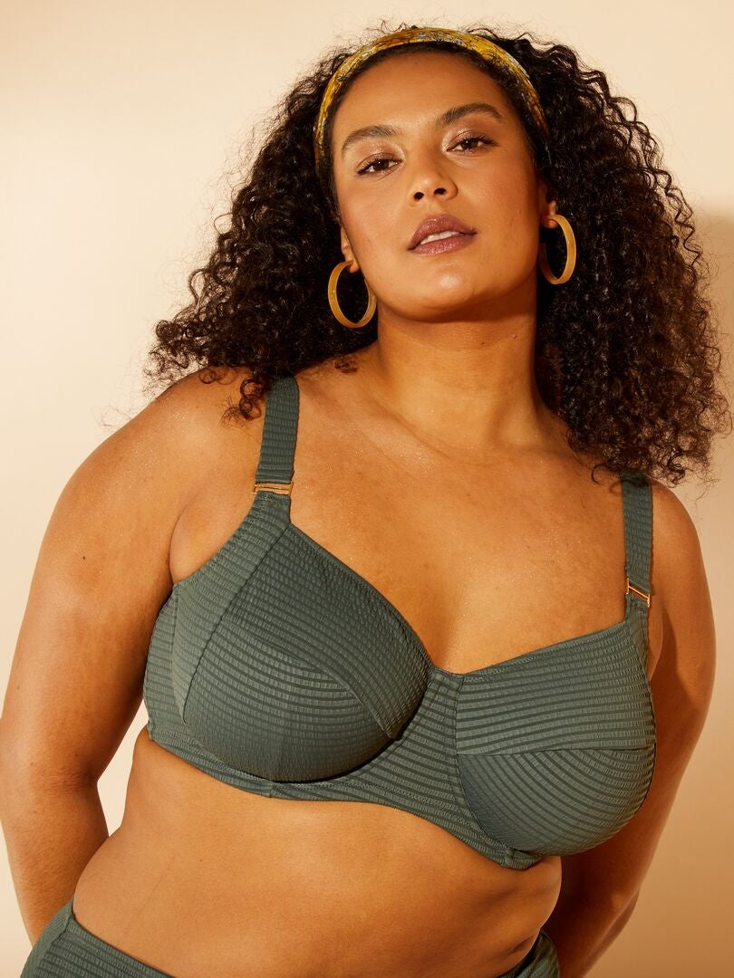 Balconette bikinitop - GROEN