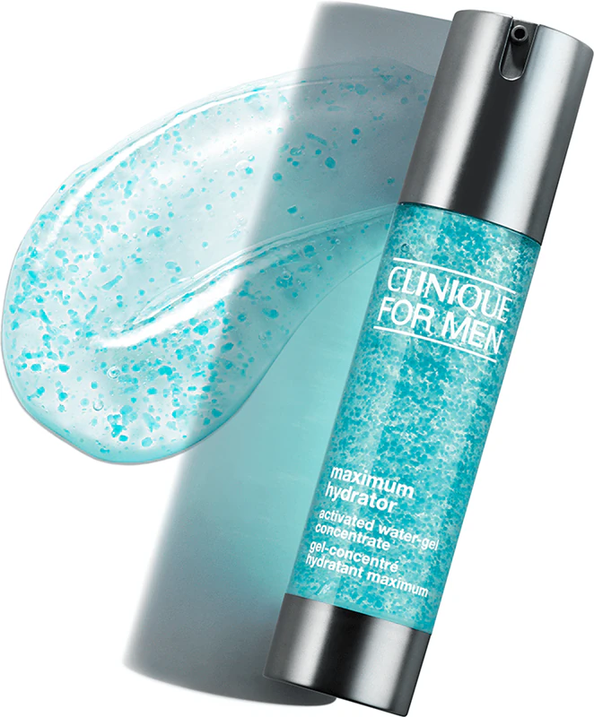 Clinique For Men™ Maximum Hydrator Concentrado em Gel Aquoso Ativado para pele desidratada