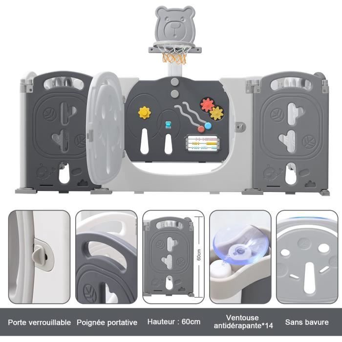 Baby Playpen with 20+2 Panels, XXL Safety Gate, Eco-Friendly Plastic Baby Playpen, Suitable for Children 0-6 Years