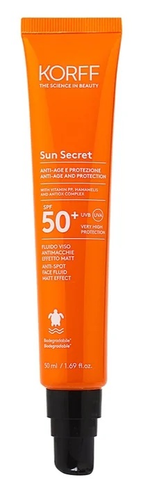 KORFF Korff Sun Secret Matt Effect SPF 50+ 50 ml Gesichtsfluid gegen Hautunreinheiten