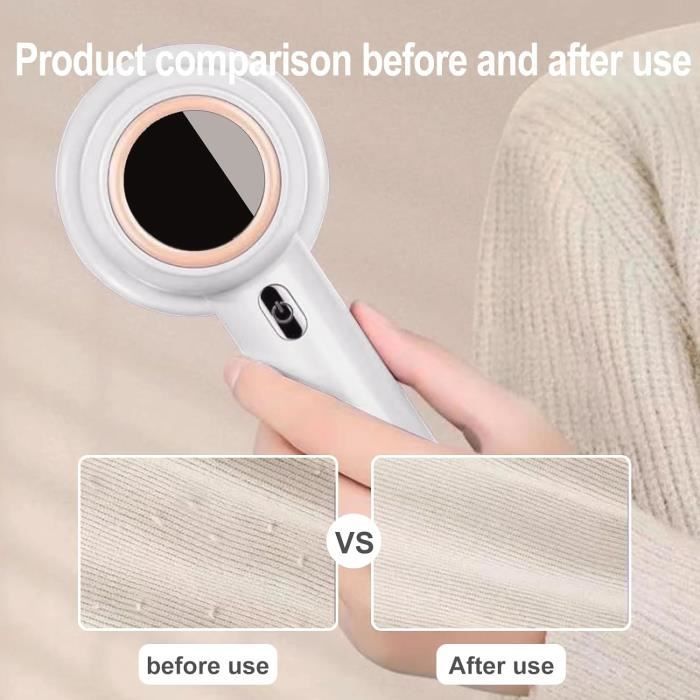 Rasoirs Anti-Bouloches Électrique, Nettoyant Anti-Peluches Avec 2 Lame De Rasage De Rechange, Rasoir À Peluches En Tissu Port[H387]