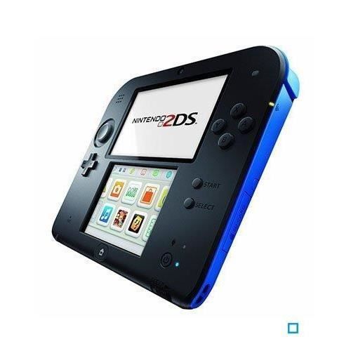 Console Nintendo 2DS • Noir & Bleu + New Super Mario Bros.2 (Pré-installé)