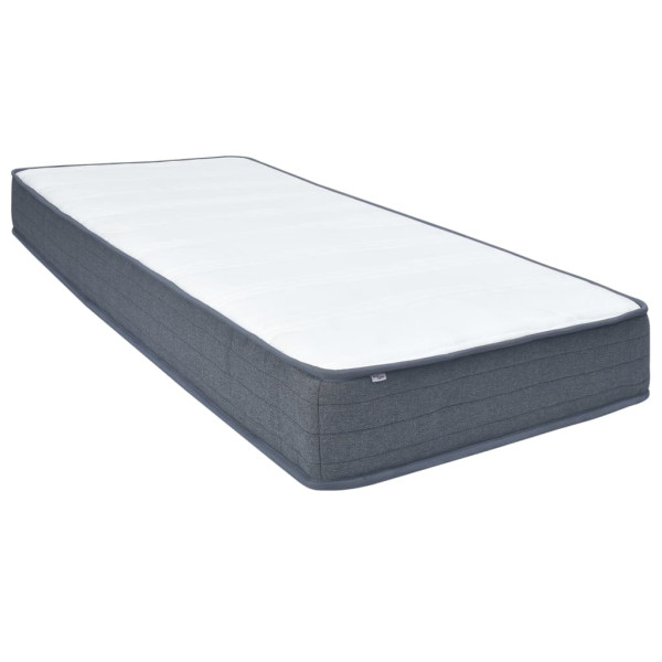 Materac sprężynowy Biały 90 x 200 cm Tkanina vidaXL
