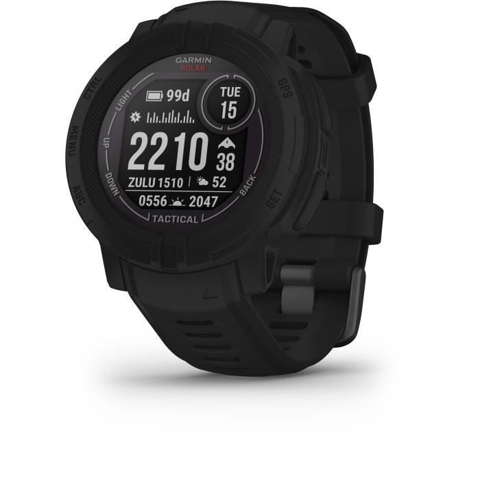 Reloj inteligente - GARMIN - Instinct 2 Solar - Edición táctica - Negro