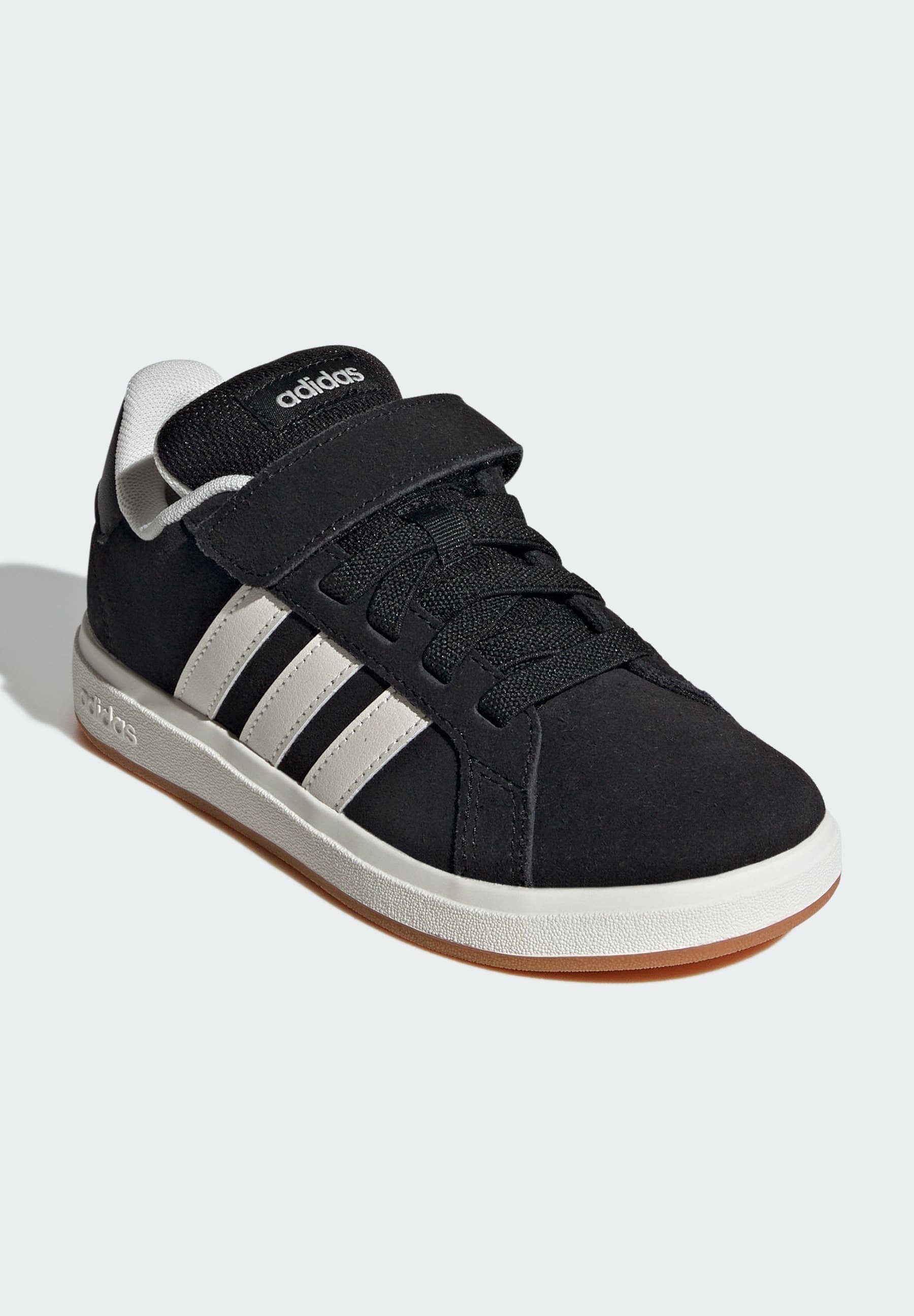 adidas Sportswear GRAND CORUT - Sapatos de bebê - preto básico e branco com sola de borracha