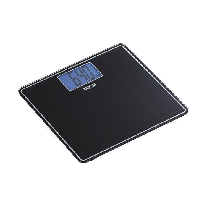 TANITA - HD-382 – Balança de banheiro - Design ultrafino, visor extragrande - 150 kg - Preta