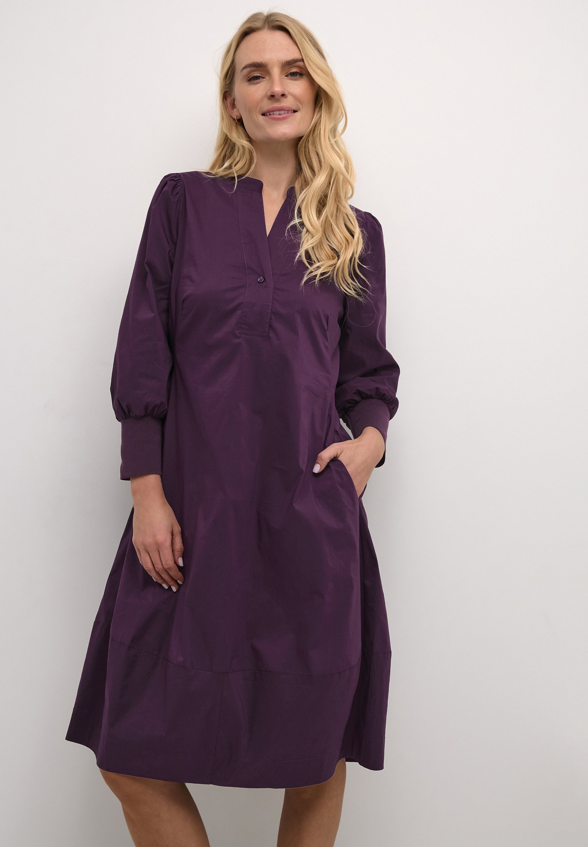 ANTOINETT 3/4 SLEEVE - Skjortekjole - winetasting