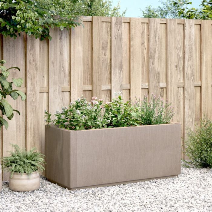 vidaXL Jardinière, Lit Surélevé, Bac à Fleurs, Pot de Plantes, Boîte à Fleurs Jardin Patio Terrasse Arrière-cour Extérieur, 368778
