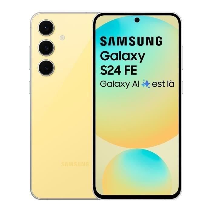 Smartphone Samsung Galaxy S24 FE de 128 GB, color amarillo